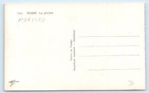 RPPC IFRANE La Piscine Pool MOROCCO Postcard