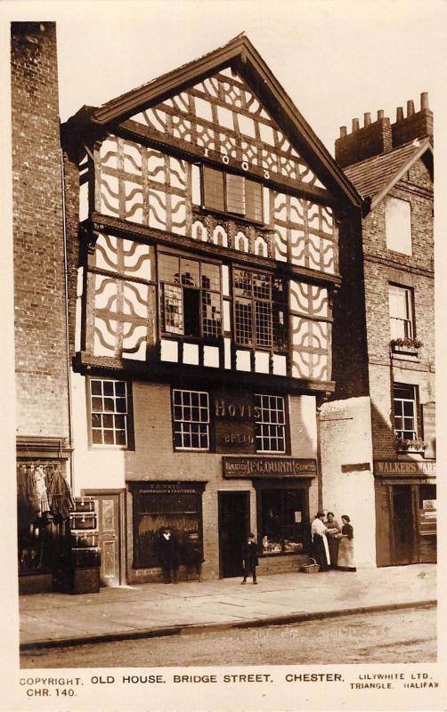 BR80455 old house bridge street chester real photo uk