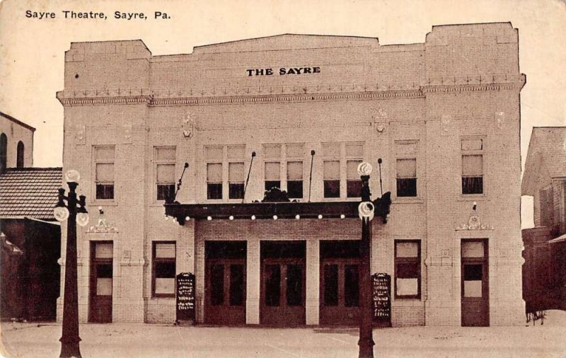 Sayre Pennsylvania Sayre Theatre Vintage Postcard AA26661