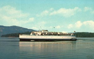 Vintage Postcard A B.C. Ferry British Columbia Ferry Authority Victoria B. C.