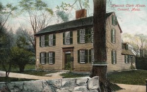 Vintage Postcard 1900's View of Hancock Clark House Concord Massachusetts MA