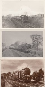 LMS The Royal Scot Train Valentines Real Photo 2x  Postcard