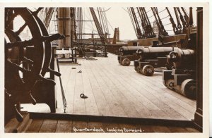Hampshire Postcard - Quarterdeck - Looking Forward H.M.S Victory   TZ4905