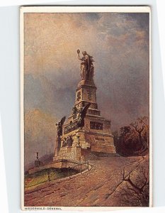 Postcard Niederwald Monument  Rüdesheim am Rhein Germany