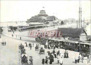 Modern Postcard Saint Malo Cite Corsaire The arrival of steam tramway Esplana...