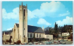 HOLLYWOOD, CA  California ~ First METHODIST CHURCH c1950s Cars  Postcard