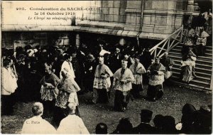 CPA PARIS 18e Montmartre. Sacré-Coeur Consécration (983465)