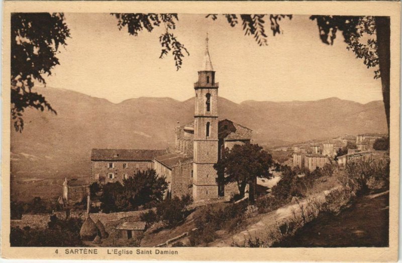 CPA Sartene Eglise Saint Damien CORSICA (1078059)