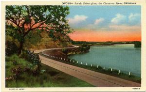 Scenic Drive along the Cimarron River Oklahoma OK