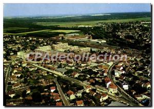 Modern Postcard Aerial view sue the Nine Mitry (Seine et Marne) Pilot operato...