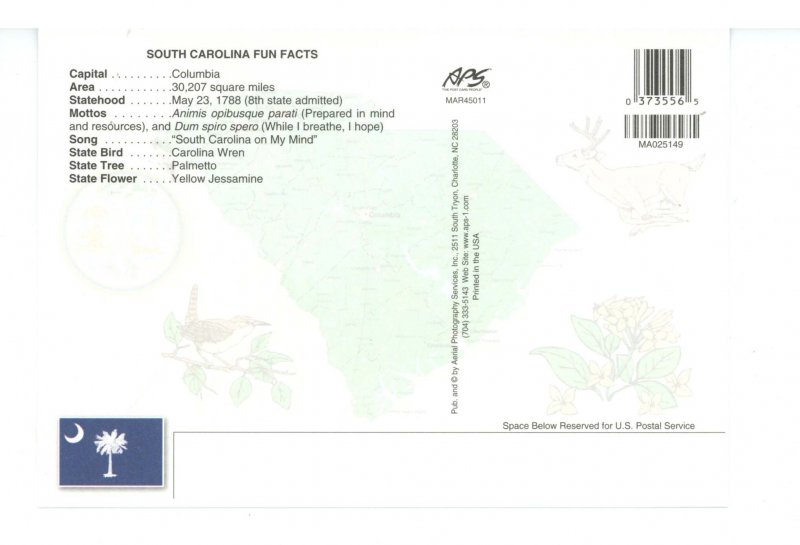 SC - South Carolina Map & Highlights   (continental size)
