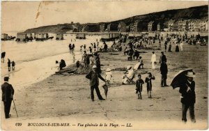 CPA Boulogne sur Mer- vue generale de la Plage FRANCE (1021174)