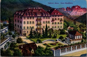 Austria Südtirol Bozen Hotel Mondschein Bolzano Italy Vintage Postcard C137