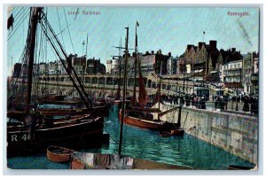 c1910 Inner Harbour Ramsgate Kent England Unposted Antique Postcard