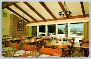 Stowe Vermont~Alpine Motor Lodge Dining Room Scene~PM 1974~Vintage Postcard