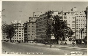 chile, SANTIAGO, Calle J.M. de la Barra (1954) RPPC Postcard