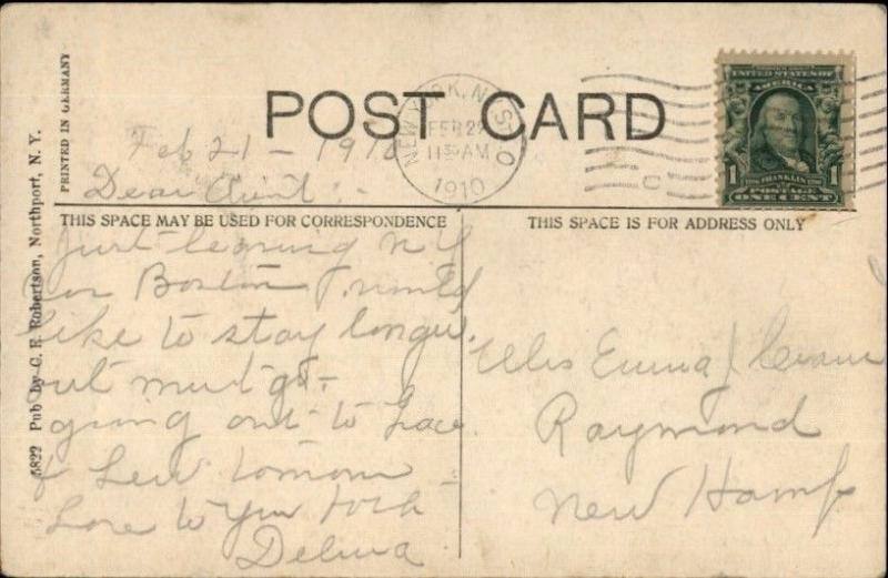 Northport Long Island NY Fire Department c1910 Postcard