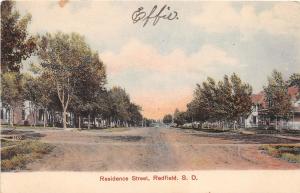 South Dakota SD Postcard c1910 REDFIELD Spink County Residence Street Homes