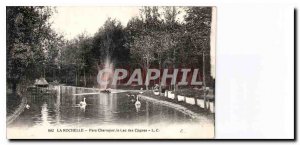 Old Postcard La Rochelle Charruyer Park Swan Lake