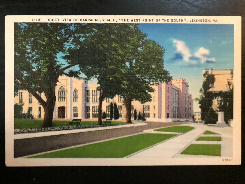Vintage Postcard 19151930 South Barracks Virginia Military Academy Lexington VA United States