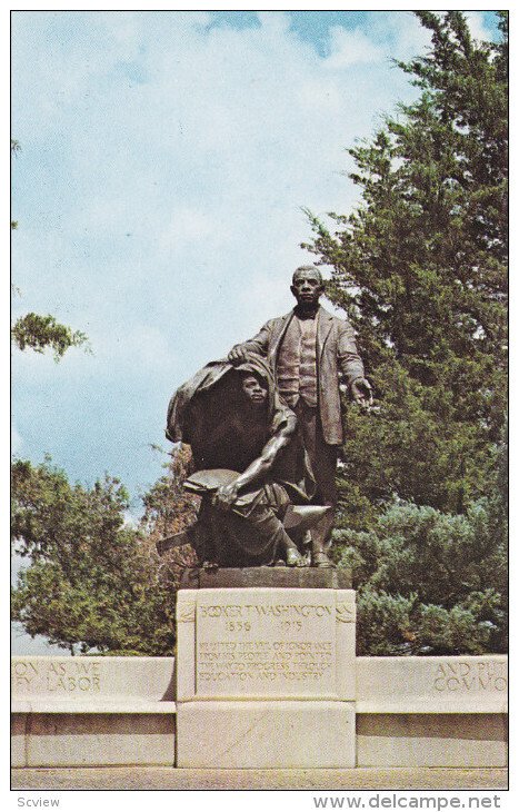 ALABAMA, 1940-1960's; Brooker T. Washington Monument, Tuskegee Institute
