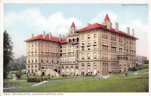 Antlers Hotel Colorado Springs Colorado 1910c Phostint postcard