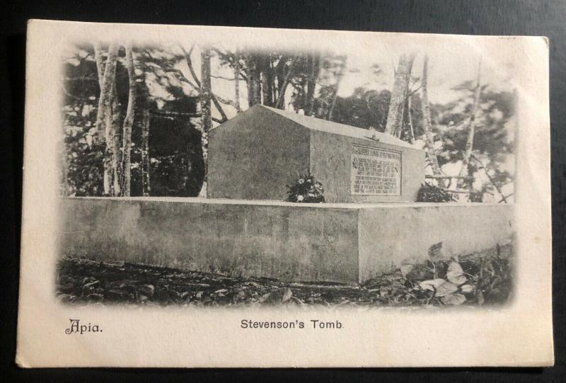 Mint Apia Samoa Real Picture Postcard RPPC Mount Vaea Stevenson’s Tomb
