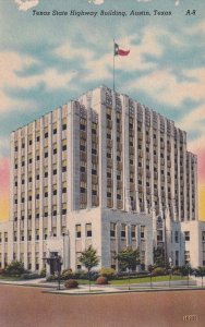 Austin TX Texas State Highway Building Postcard E36