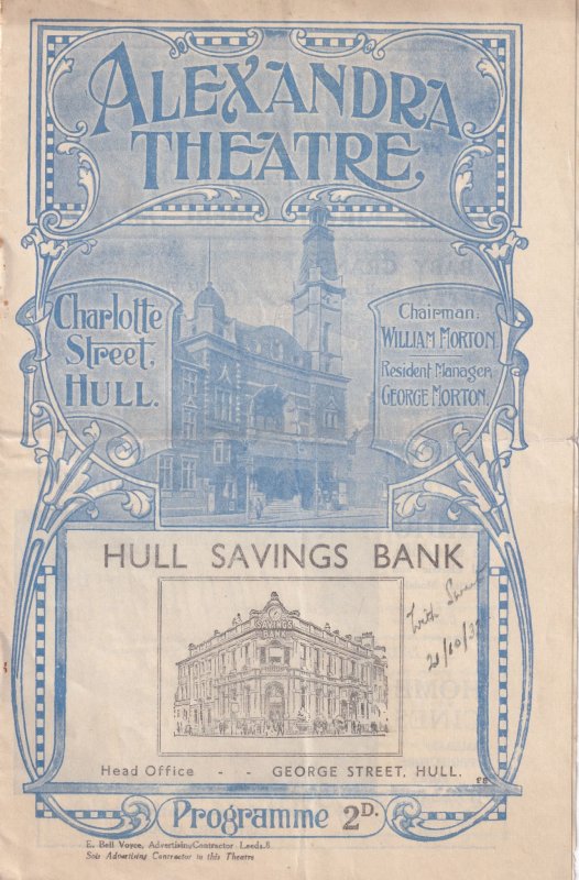 Yeoman Of The Guard Hull Military Old Yorkshire Theatre Programme