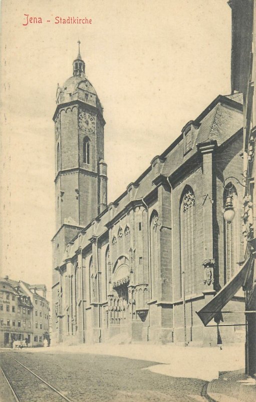 Antique Postcard Germany Jena Stadtkirche