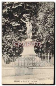 Old Postcard Belley Statue Lamartine