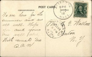 Allerton MA Birdseye View c1910 Postcard