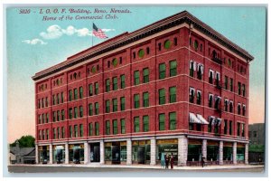 c1910 I.O.O.F. Building Reno Nevada NV Home of Commercial Club Postcard 