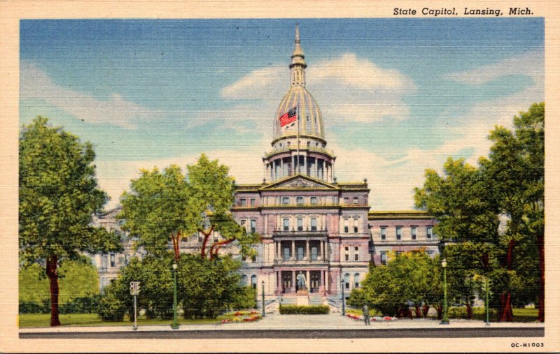 Michigan Lansing State Capitol Building Curteich