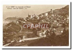 La Turbie Old Postcard General view and Monaco