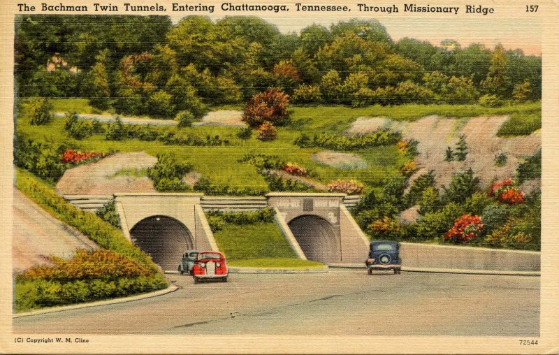 TN - Chattanooga. Missionary Ridge, Bachman Twin Tunnels