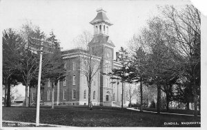 H96/ Maquoketa Iowa RPPC Postcard c1910 High School Building 107