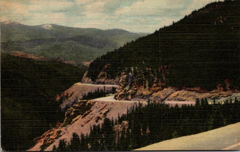 Colorado Highway U S 50 Descending Western Slope On Monarch Pass Between Gunn...