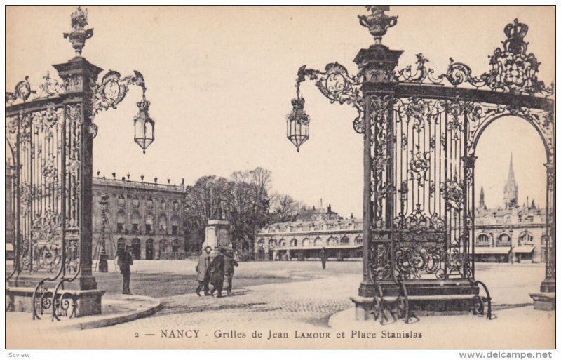 NANCY , Meurthe et Moselle, France, 1900-10s : Grilles de Jean Lamour et Plac...