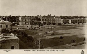 PC SUDAN, GENERAL VIEW OF KHARTOUM, Vintage REAL PHOTO Postcard (b31330)