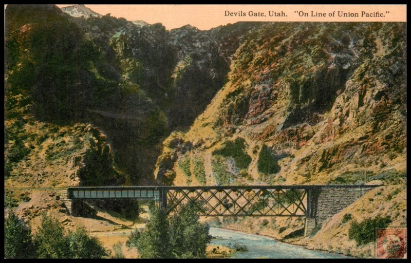 Devils Gate, Utah, On Line of Union Pacific