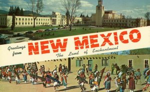 Postcard  Greetings From NEW MEXICO, the land of the Enchanted       N6