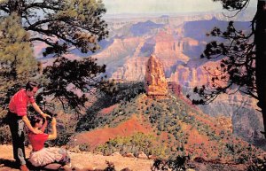 Point Imperial North Rim Grand Canyon National Park Cedar City Utah Railroad,...