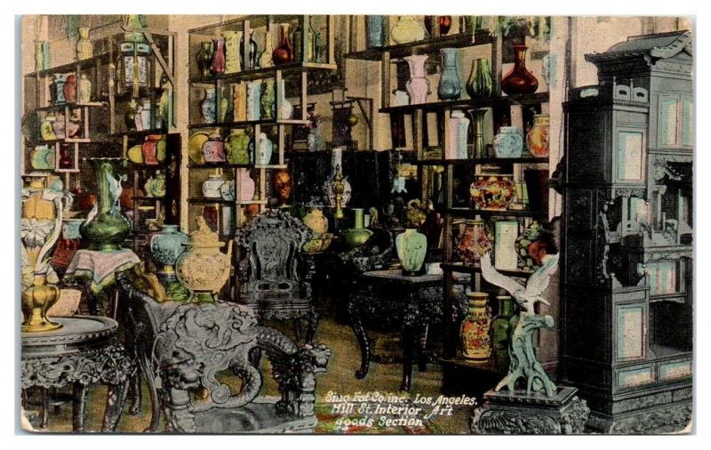 Sing Fat Co. Chinese Oriental Emporium Interior, San Francisco, CA Postcard *5I5