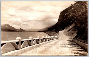 Columbia River Highway Oregon 1940s RPPC Real Photo Postcard Highway View