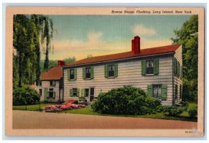 c1940's Browne House Flushing Long Island New York NY Unposted Postcard