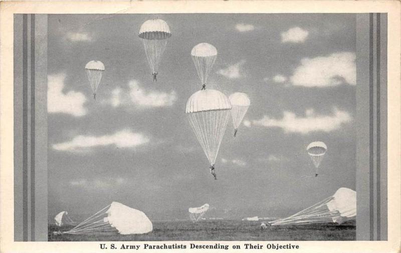 11934 U.S. Army Parachutists descending on their objective