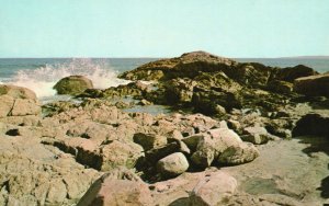 Vintage Postcard The Red Rock Lynn Mass. Massachusetts By Lusterchrome Tichnor