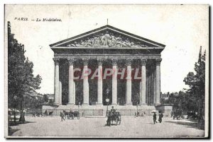 Old Postcard Paris La Madeleine