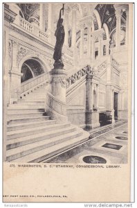 Stairway, Congressional Library, WASHINGTON, D.C., 1910-1920s